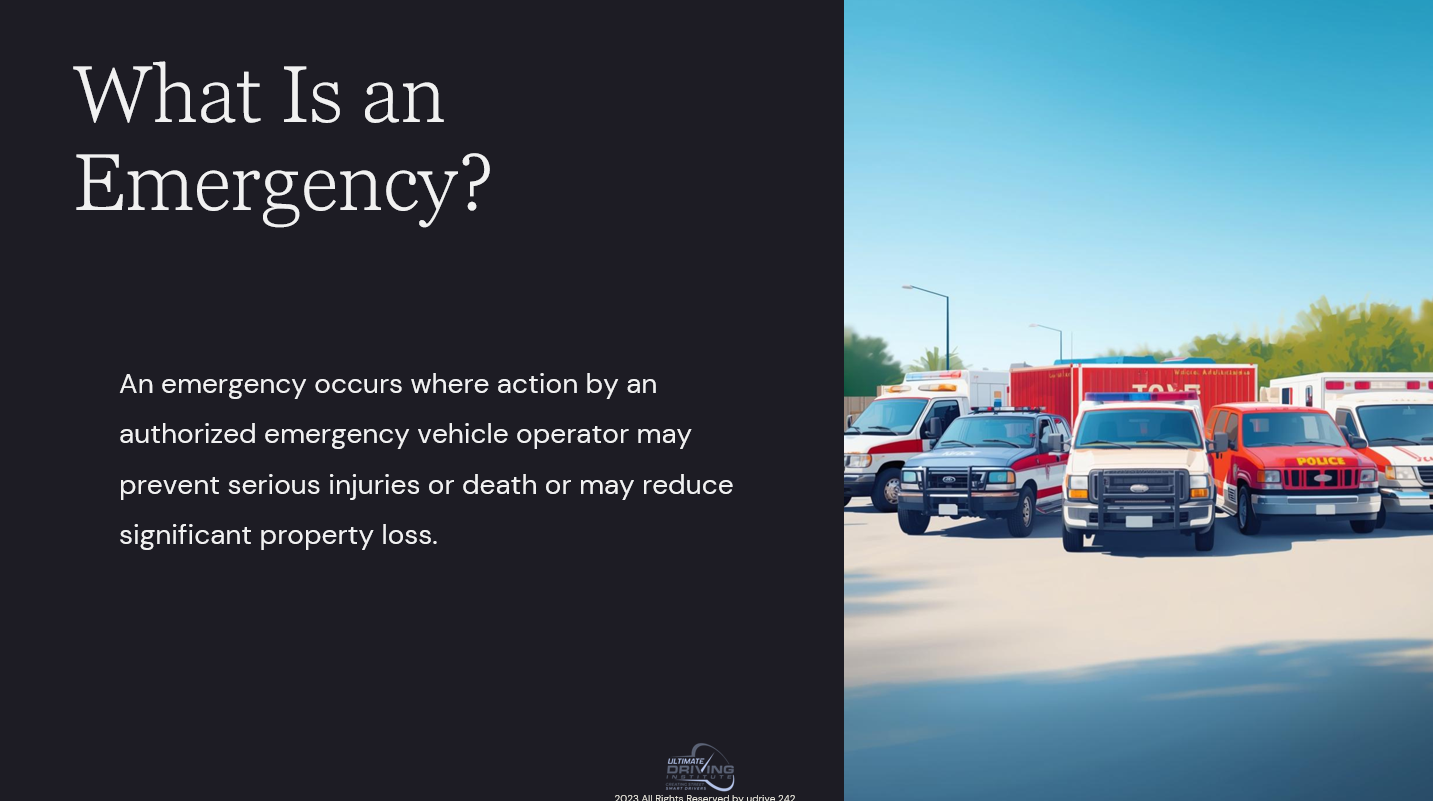 Emergency Vehicle Operator Courseurse